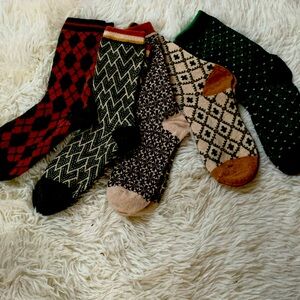 Brand new wool blend socks x5
